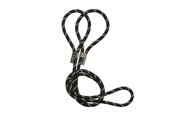 Flettet Yogamåtte Rem Sort Beige