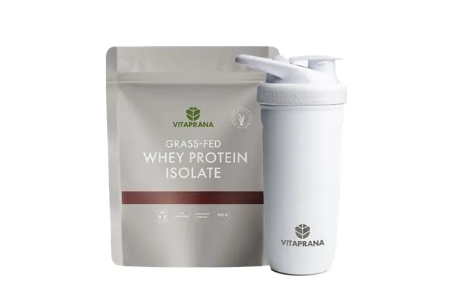 Grass-fed Whey Protein Isolate 750 G Stainless Steel Shaker White
