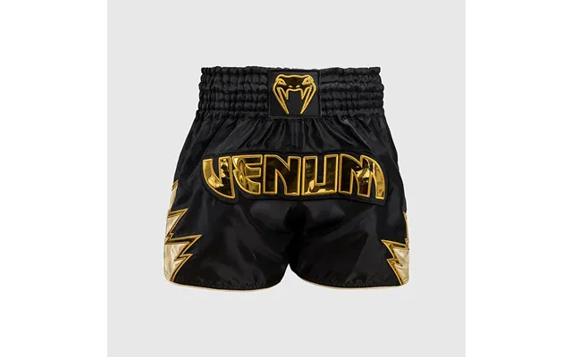 Inferno Muay Thai Shorts Sort Guld