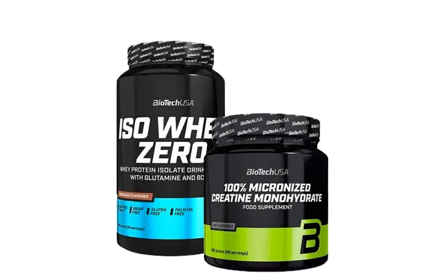 Iso Whey Zero Proteinpulver 908 G 100% Kreatin Monohydrat 300 G