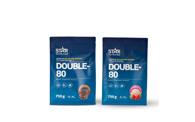 Mix&match 2 X Double-80 Proteinpulver 750 G