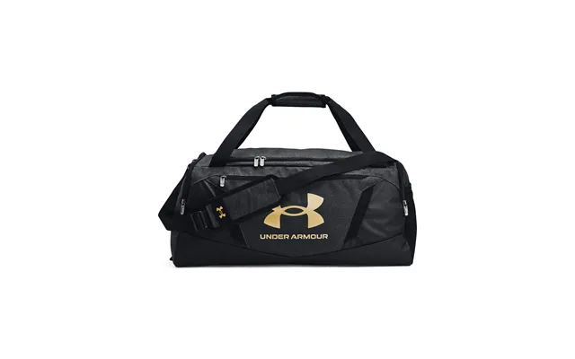 Ua Undeniable 5.0 Duffle Medium - Black Heather Black Metallic Gold