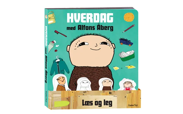 Alfons Åberg - Bog Med 4 Træfigurer Dk