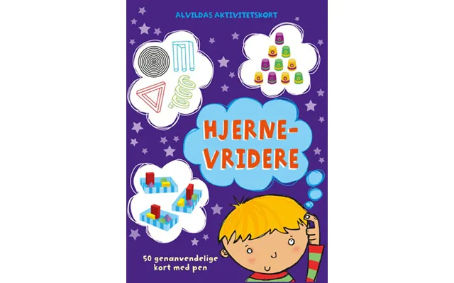 Alvildas Aktivitetskort - Hjernevridere Sæt Á 2 Stk. Pr. Stk