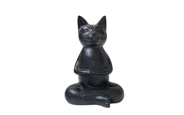 Mediterende Kat - Sort