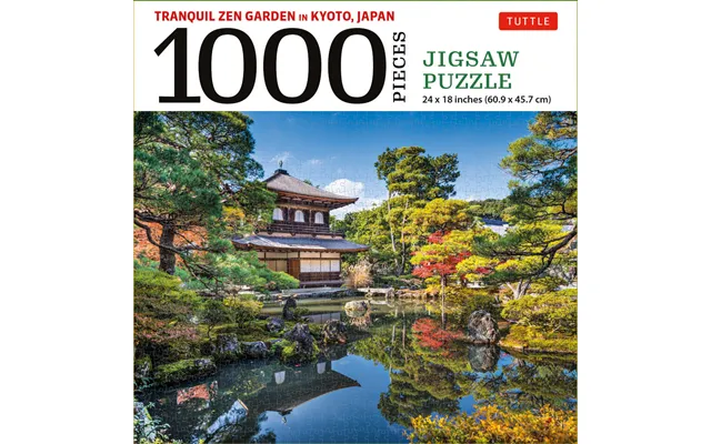 Tranquil Zen Garden In Kyoto Japan - Puslespil Med 1000 Brikker