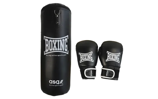 Asg Junior Boksesæt 15 Kg. Sort Hvid
