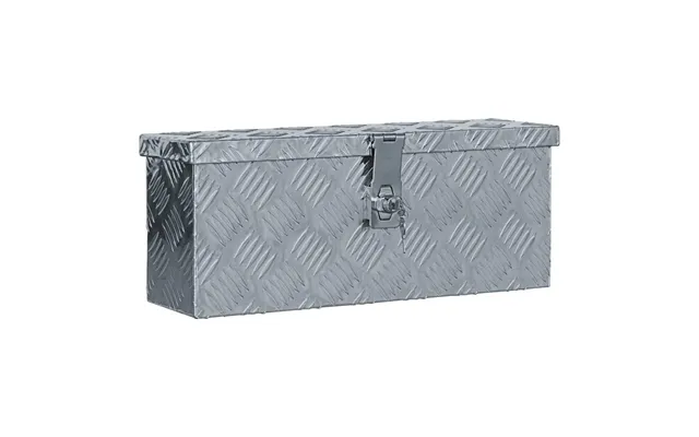 Aluminiumskasse Med Lås - 48,5 × 14 × 20 Cm, Sølvfarvet