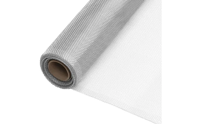Aluminiumsnet 80 × 1.000 Cm - Sølvfarvet Trådnet Til Insektnet Og Hegn