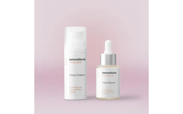 Ansigtspleje Sæt Med Fugtighedscreme Og Serum - Kombucha