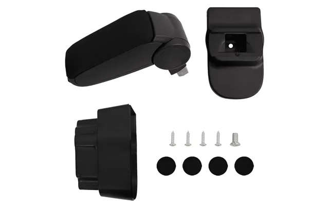 Armlæn Til Bil Med Opbevaring 12×37×31-48 Cm - Abs, Sort