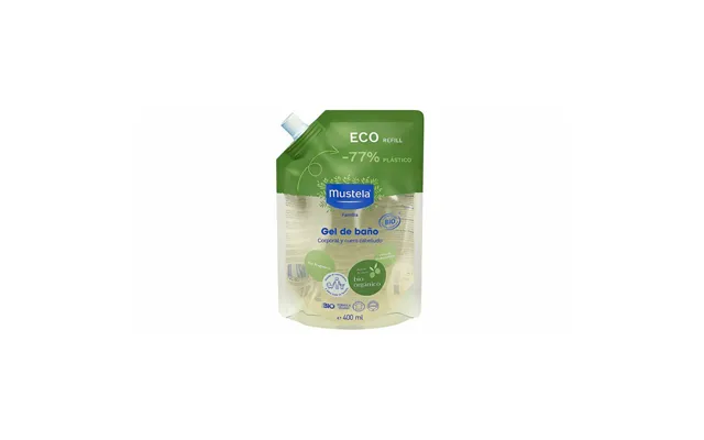 Badegel & Shampoo 2-i-1 Mustela - 400 Ml Genopfyldning