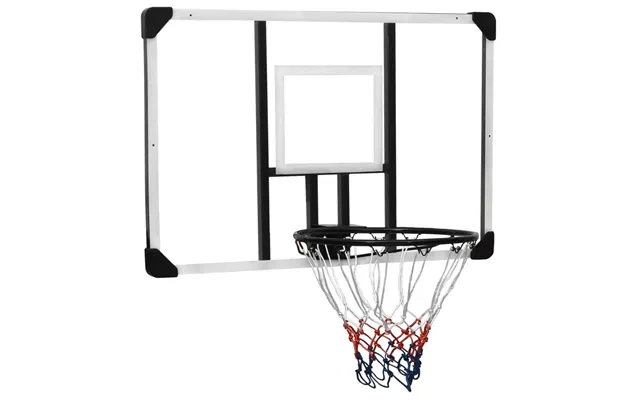 Basketballkurv Med Plade 106 × 69 × 3 Cm - Polycarbonat, Transparent