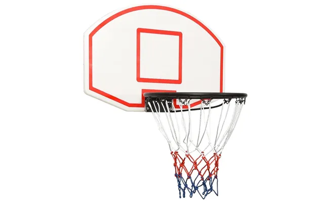 Basketballkurv Med Plade 71 × 45 Cm - Polyethylen, Hvid