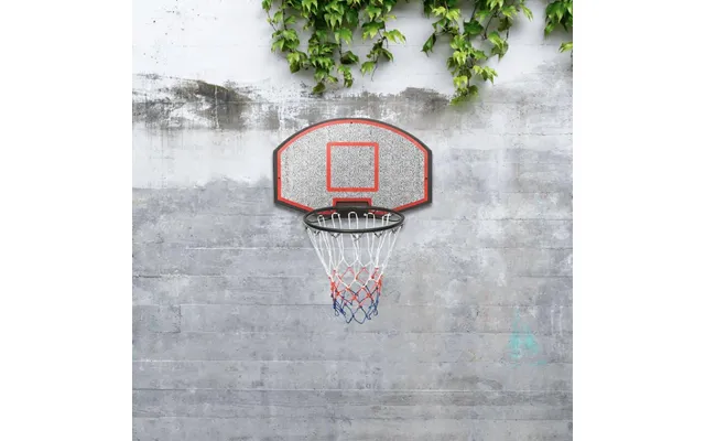 Basketballkurv Med Plade 71×45 Cm - Polyethylen, Sort