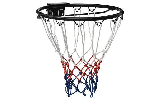 Basketkurv 39 Cm I Stål - Sort Med Net