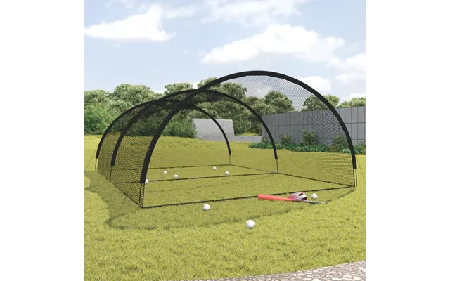 Batting Cage Net Til Baseball 600×400×250 Cm - Polyester, Sort