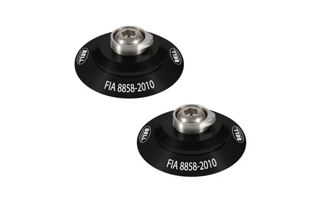 Bell Hans Hjelmklips Sæt - Sort, Fia 8858-2010 2 Stk.