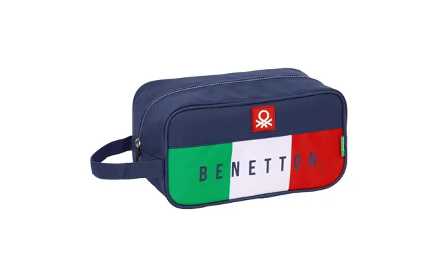 Benetton Flag Rejseskotaske - Marineblå 29 × 15 × 14 Cm