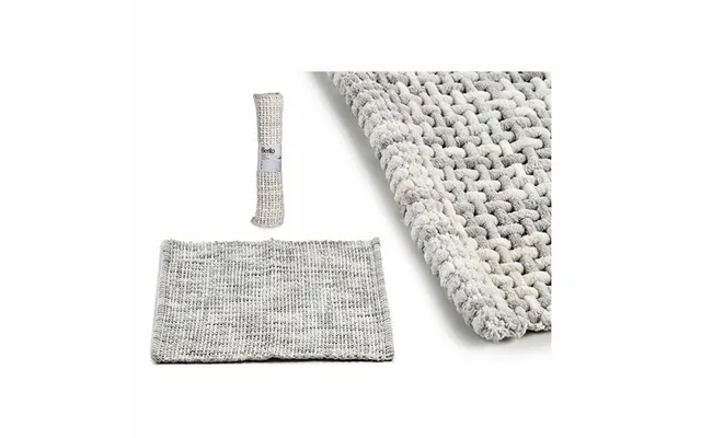 Berilo Tæppe 50 × 80 Cm - Grå, Polyester Bomuld