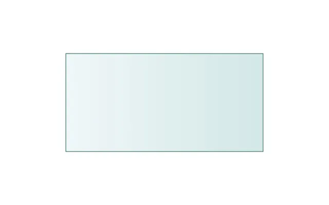 Bordplade I Hærdet Glas 50 × 100 Cm - Transparent