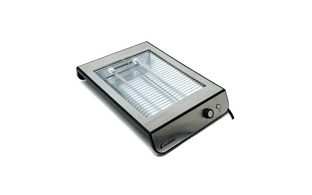 Comelec Tp7064 Brødrister - 600 W, Rustfrit Stål Sort, Lang Spalte