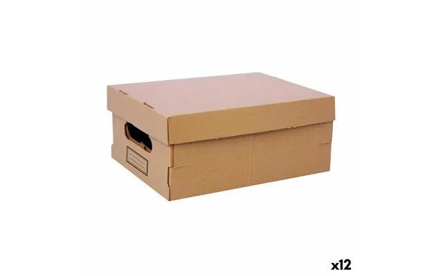Confortime Opbevaringsbokse Med Låg, Pap - 30 × 22,5 × 12,5 Cm 12 Stk