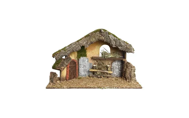 Decoris Juledekoration - Betlehem I Brun, 50 × 22 × 30 Cm