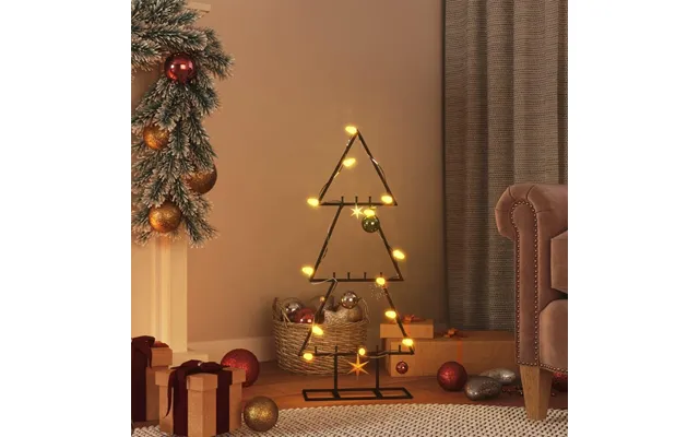 Dekorativt Juletræ I Metal - 60 Cm, Sort