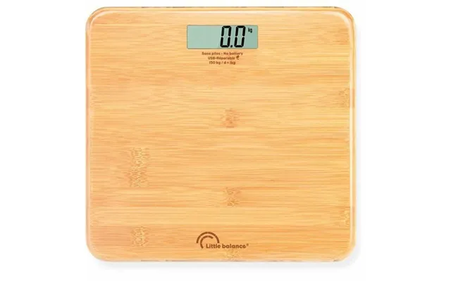 Digital Badevægt Little Balance 8745 - Bambus, 150 Kg