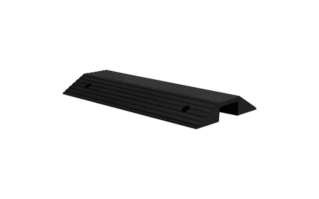 Dørtrinsrampe I Broform 80×40×8 Cm - Gummi, Sort