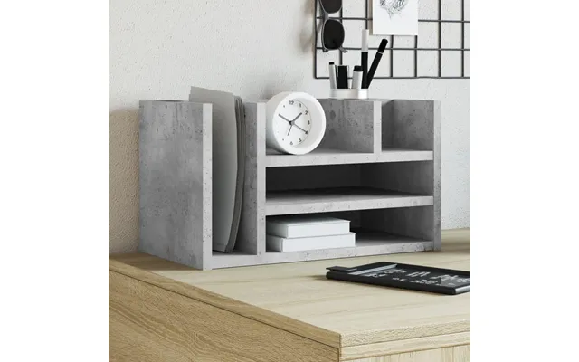 Dueslag Til Skrivebord I Konstrueret Træ 44,5×24×25 Cm - Betongrå