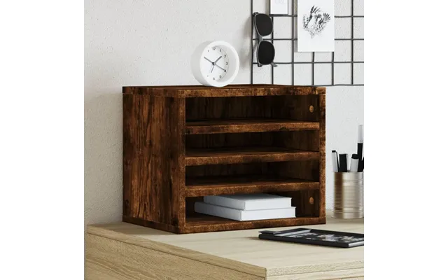 Dueslag Til Skrivebord I Konstrueret Træ - Røget Eg, 36 × 26 × 29,5 Cm