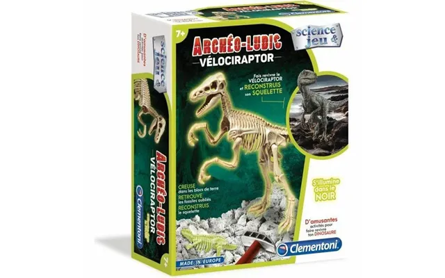 Eksperiment Sæt Clementoni Archéo Ludic Vélociraptor