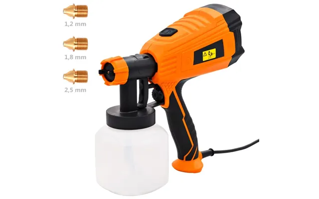 Elektrisk Malersprøjte 500 W - 800 Ml Beholder, 3 Dyser