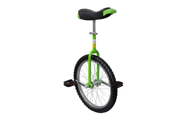 Ethjulet Cykel 20 - Justerbar Sadel, Grøn Sort