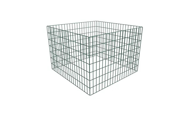 Firkantet Kompostbeholder 100 × 100 × 70 Cm - Pulverlakeret Stål