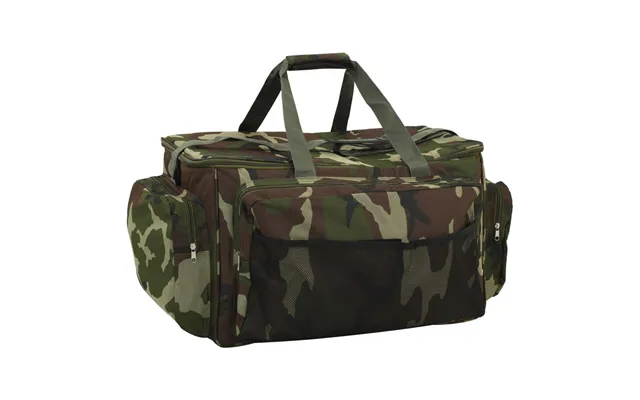Fisketaske I Vandtæt Camouflage Oxfordstof - Grøn, 84 × 35 × 35 Cm