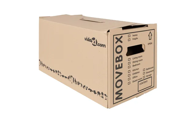 Flyttekasser 20 Stk - Naturfarvet Pap 59 × 31,5 × 31,5 Cm