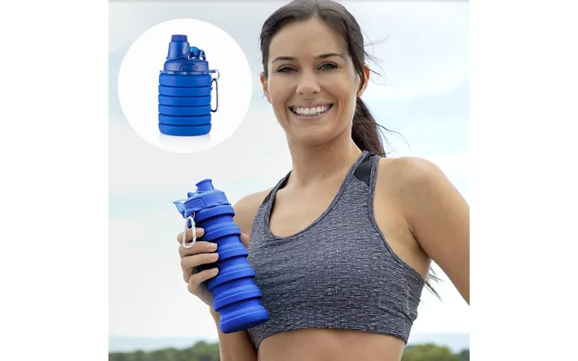 Foldbar Silikoneflaske 500 Ml - Bentle Blå