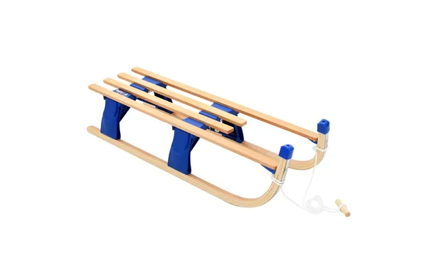 Foldbar Trækælk 110 Cm - Træ Og Plast, Beige Blå