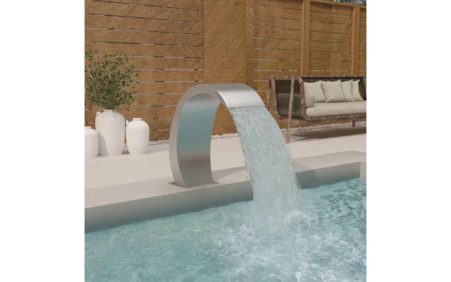 Fontæne Til Pool Med Led - 22×60×70 Cm I Rustfrit Stål 304