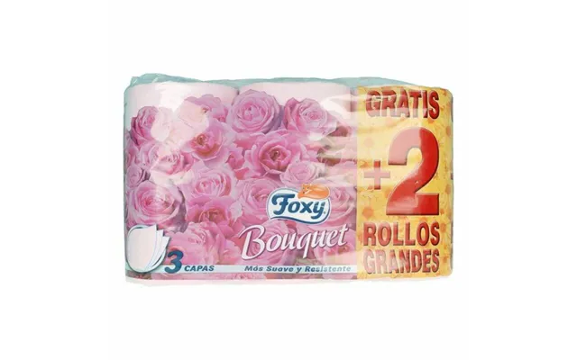 Foxy Bouquet Toiletpapir - 3 Lag, 6 Dele