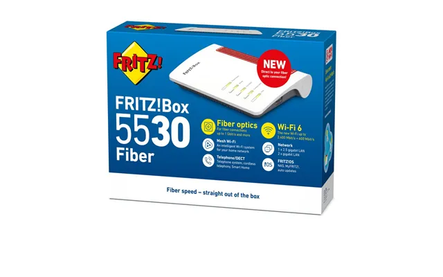 Fritz Fritz Box 5530 Fiber - Wi Fi 6 Adgangspunkt Hvid