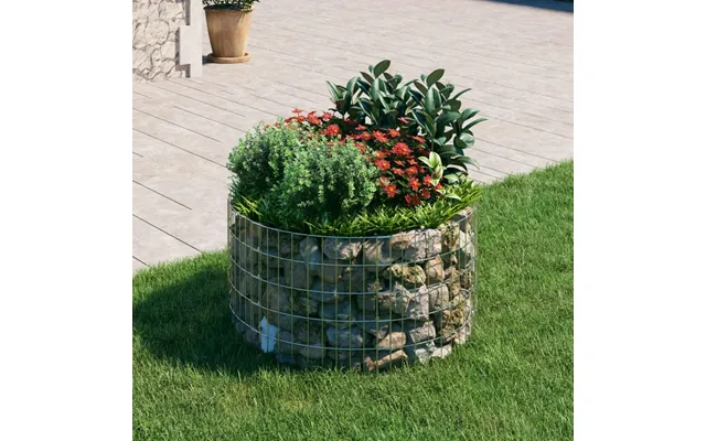 Gabionsøjle Ø100x50 Cm Galvaniseret Stål Rund