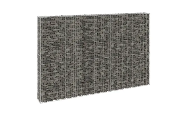 Gabionvæg Med Dæksler 300×30×200 Cm - Galvaniseret Stål