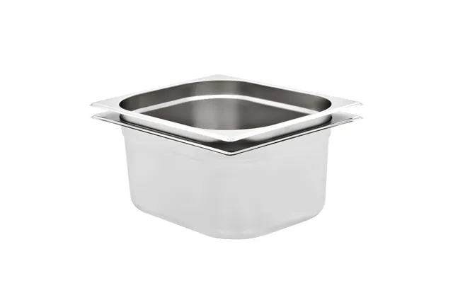 Gastronorm Beholdere 2 Stk. Gn 1 2 - 150 Mm Rustfrit Stål