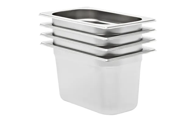 Gastronormbeholdere 4 Stk. Gn 1 4 150 Mm - Rustfrit Stål