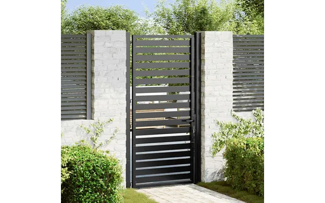Havelåge Låsbar 100 × 180 Cm I Aluminium - Sort