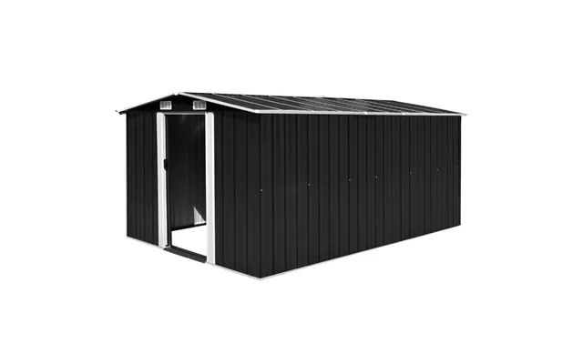 Haveskur I Metal 257 × 392 × 181 Cm - Antracitgrå